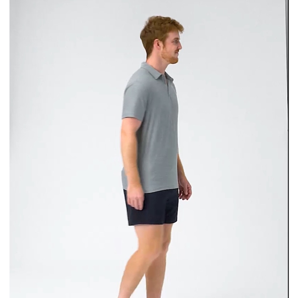 Vuori Kore 5” Navy Shorts with Gray Waistband - Picture 9 of 14